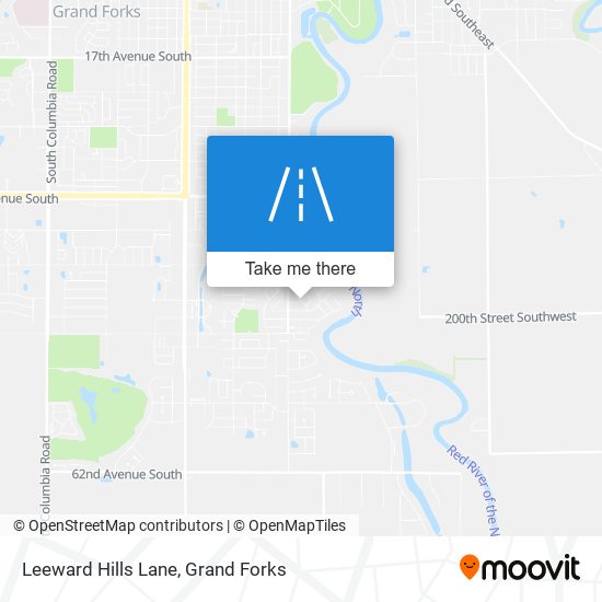 Leeward Hills Lane map