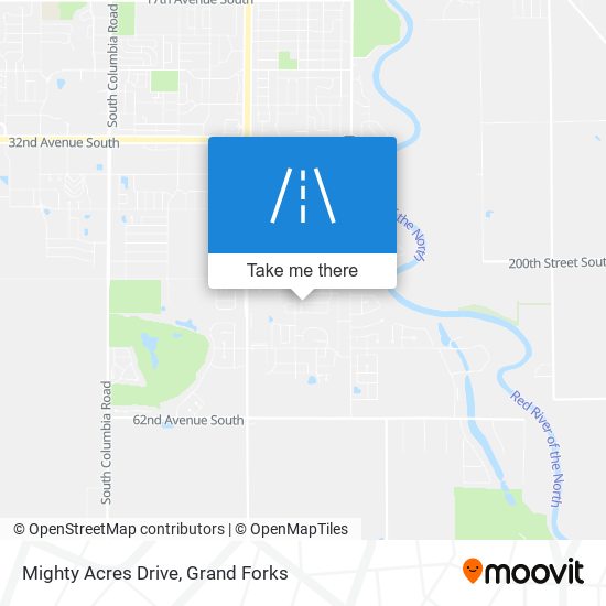 Mighty Acres Drive map