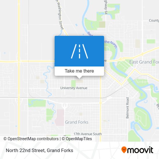 Mapa de North 22nd Street