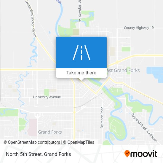 North 5th Street map