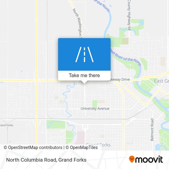 North Columbia Road map