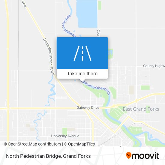 North Pedestrian Bridge map