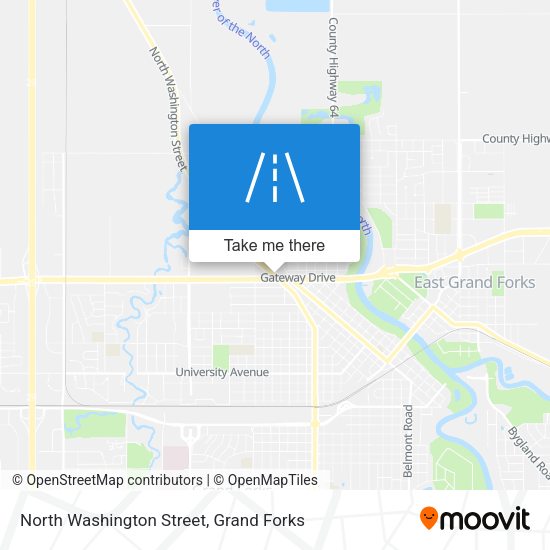 North Washington Street map