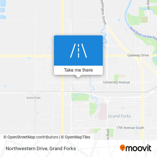 Northwestern Drive map