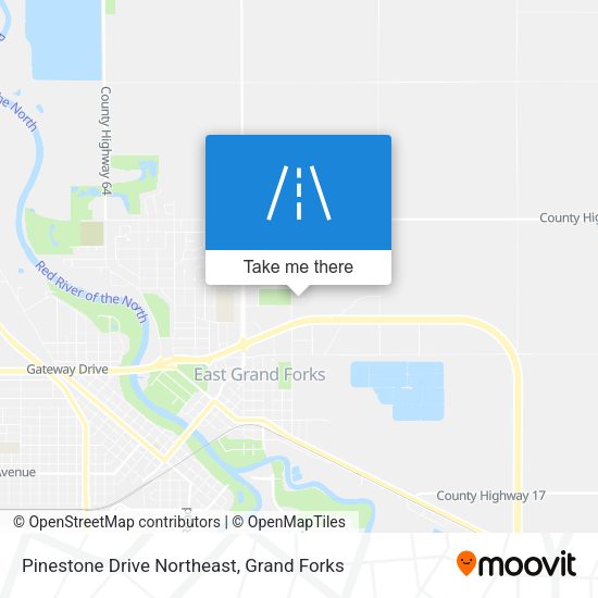 Mapa de Pinestone Drive Northeast