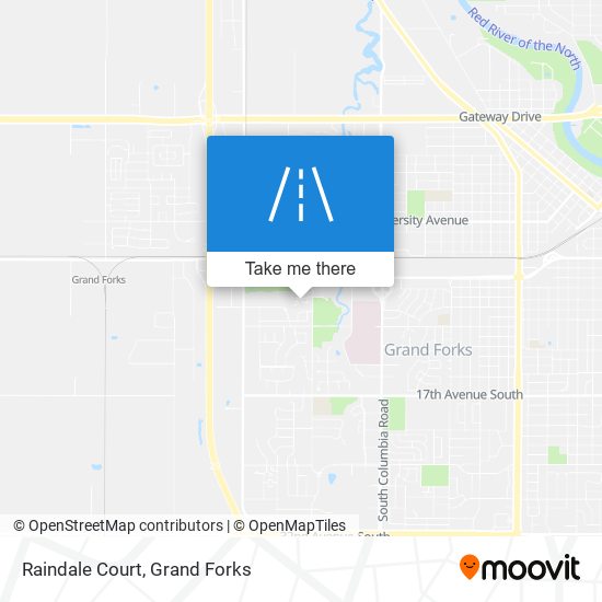 Raindale Court map