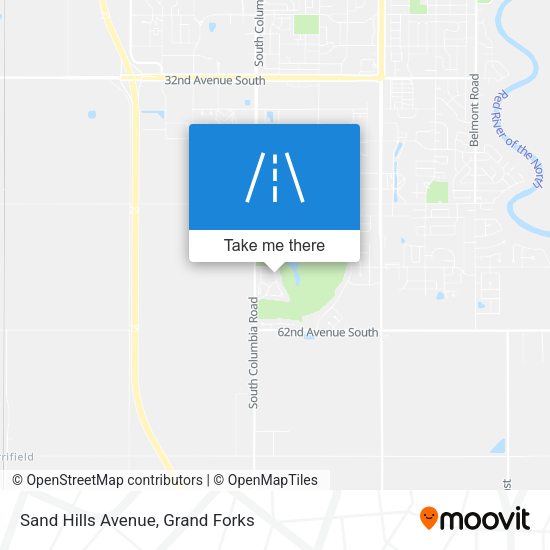 Mapa de Sand Hills Avenue