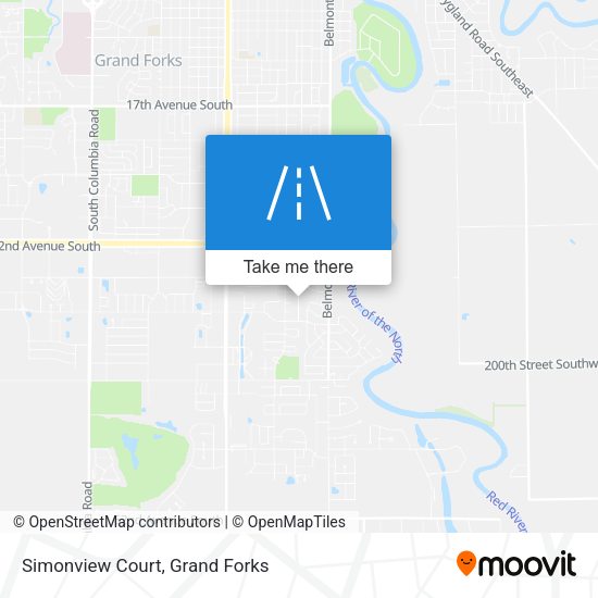 Simonview Court map