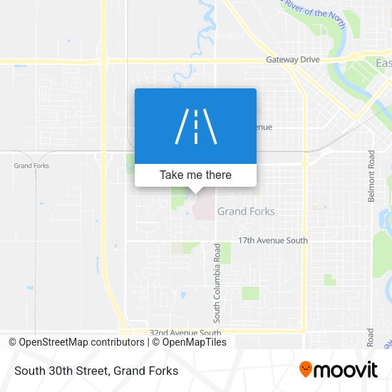 Mapa de South 30th Street