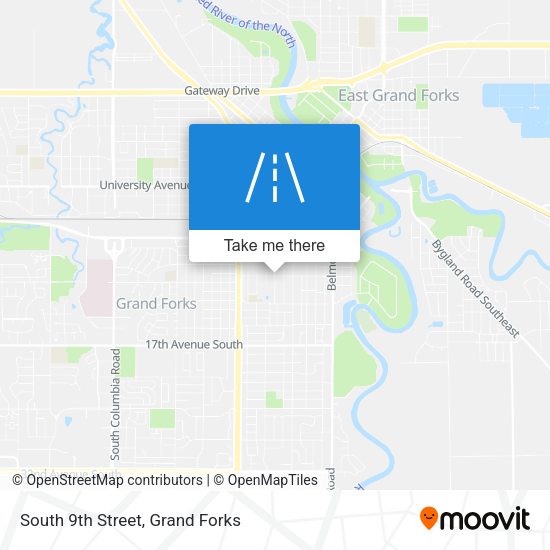 Mapa de South 9th Street