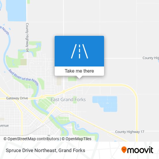 Spruce Drive Northeast map