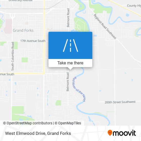 West Elmwood Drive map