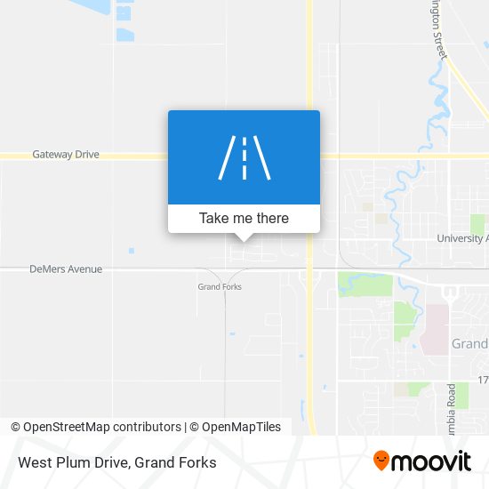 West Plum Drive map