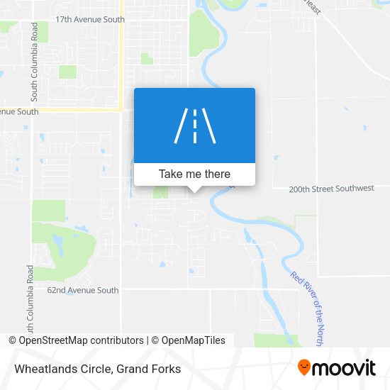 Wheatlands Circle map