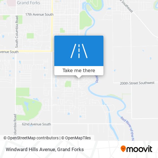 Windward Hills Avenue map