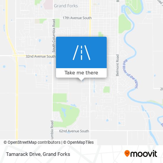 Tamarack Drive map