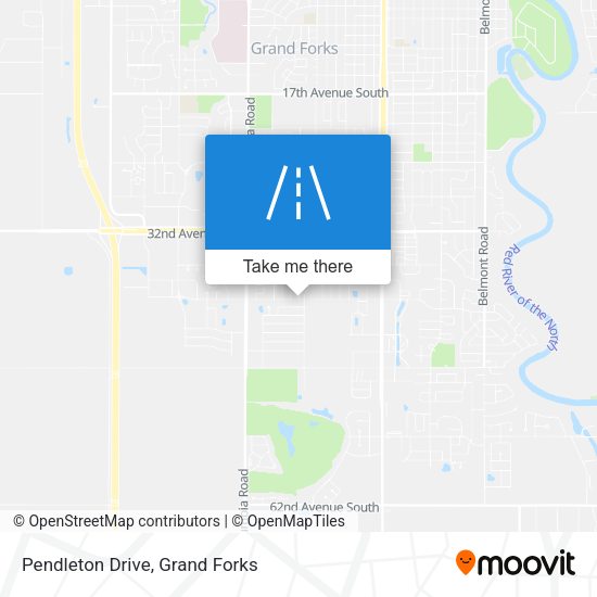 Mapa de Pendleton Drive