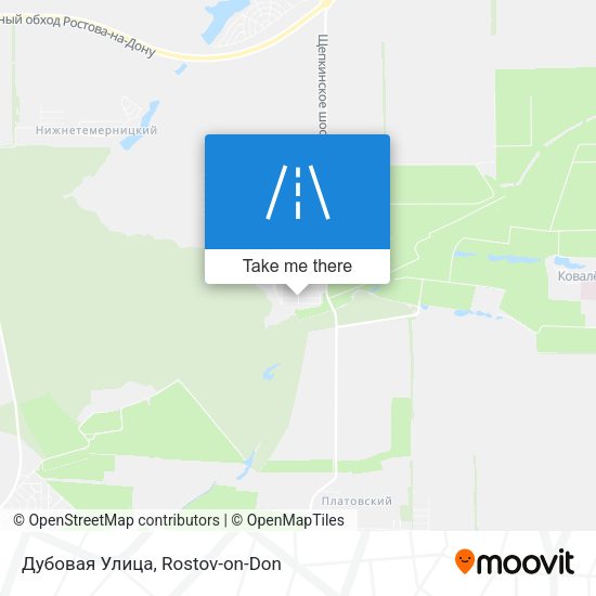 Дубовая Улица map