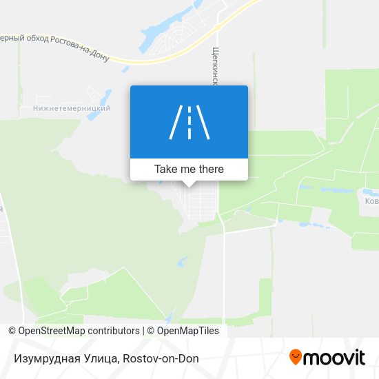 Изумрудная Улица map