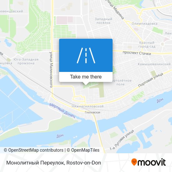Монолитный Переулок map