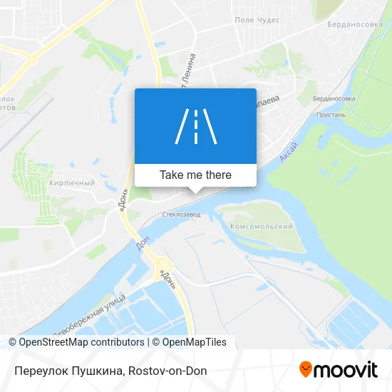 Переулок Пушкина map