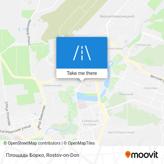 Площадь Борко map