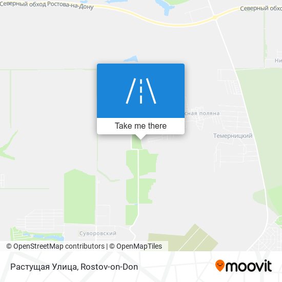 Растущая Улица map