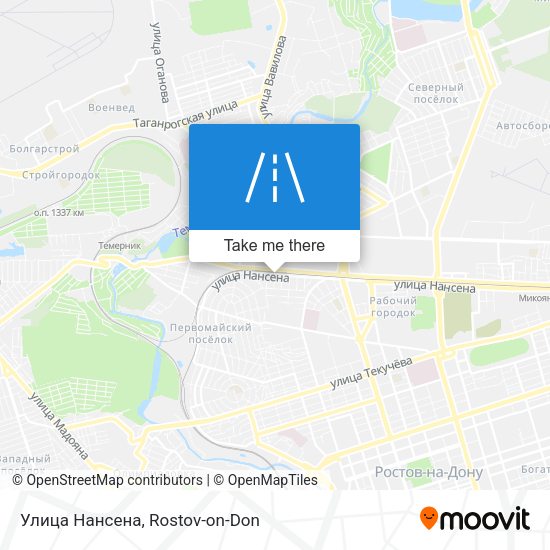 Улица Нансена map