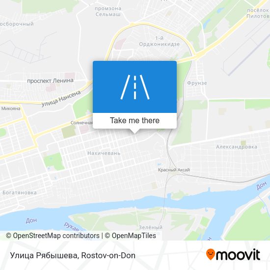 Улица Рябышева map