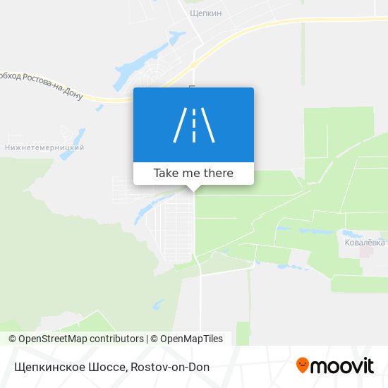 Щепкинское Шоссе map