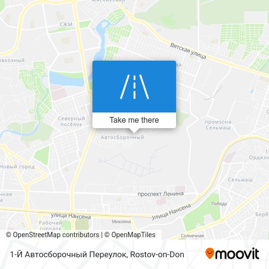 1-Й Автосборочный Переулок map