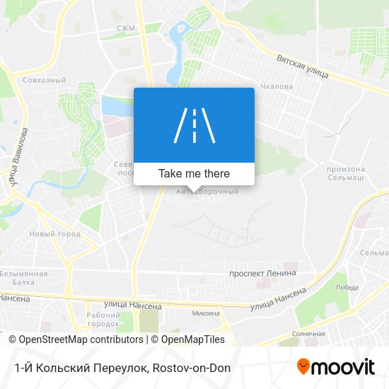 1-Й Кольский Переулок map