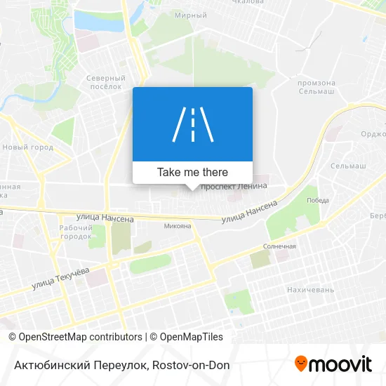 Актюбинский Переулок map