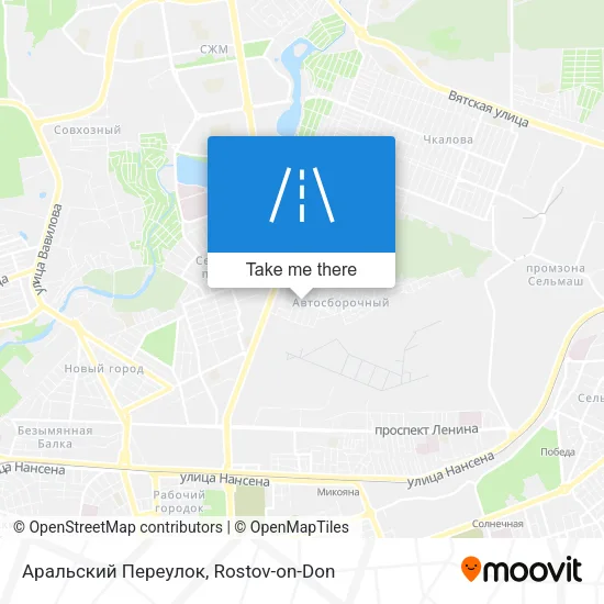Аральский Переулок map