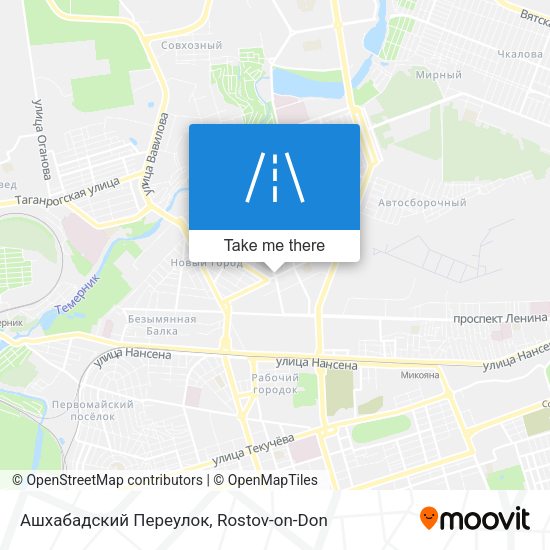 Ашхабадский Переулок map