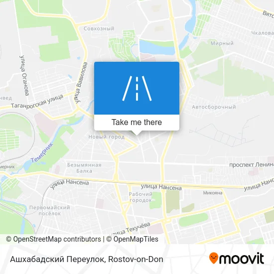 Ашхабадский Переулок map