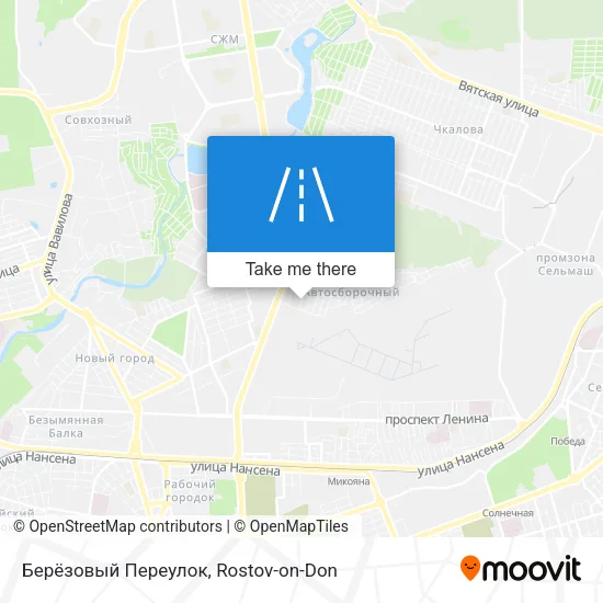 Берёзовый Переулок map