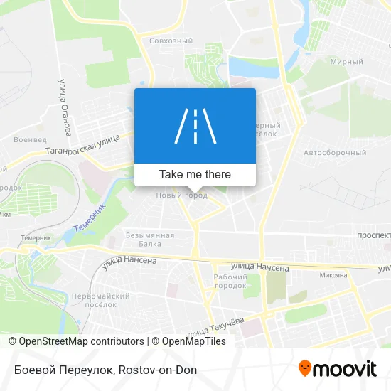 Боевой Переулок map