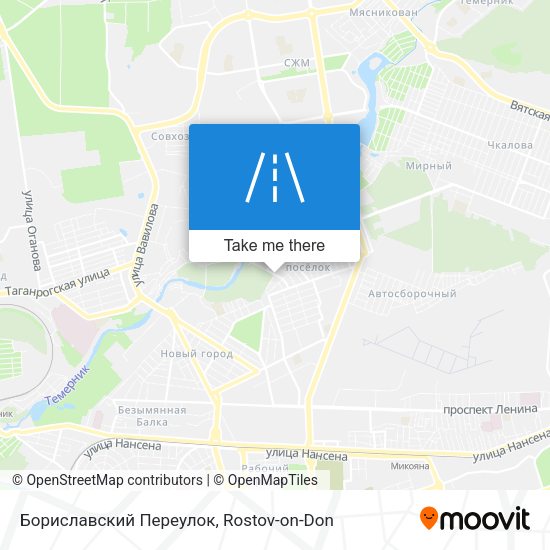 Бориславский Переулок map