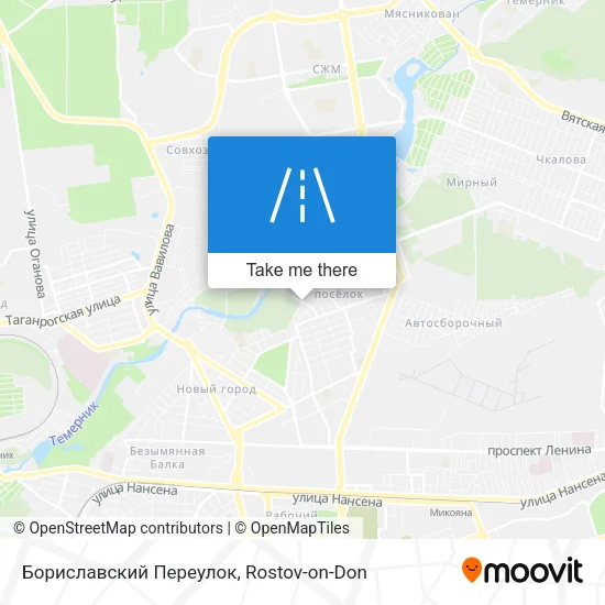 Бориславский Переулок map