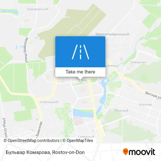 Бульвар Комарова map