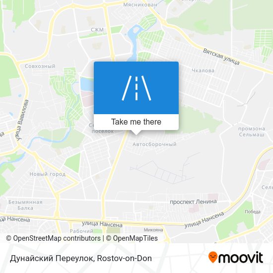 Дунайский Переулок map