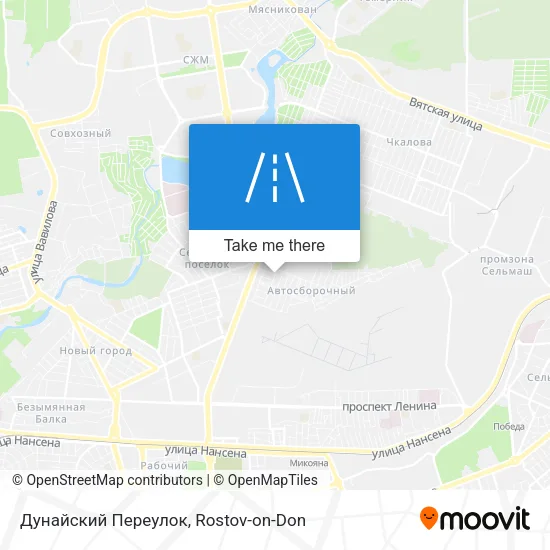 Дунайский Переулок map