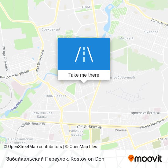 Забайкальский Переулок map