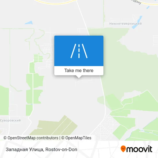 Западная Улица map