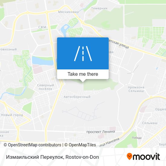 Измаильский Переулок map