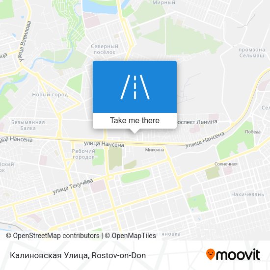 Калиновская Улица map