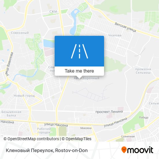 Кленовый Переулок map