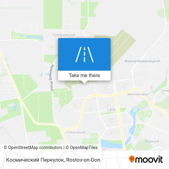 Космический Переулок map