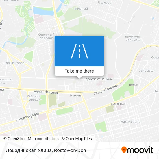 Лебединская Улица map